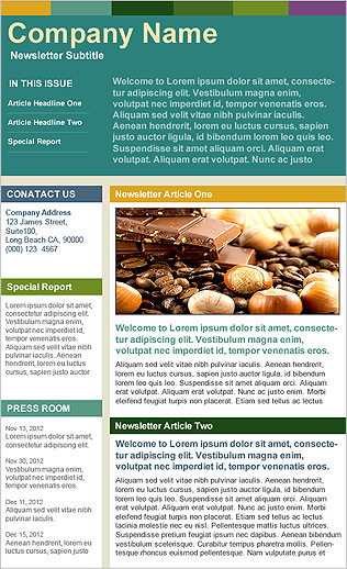 company newsletter template free