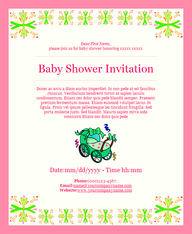 Eventos e invitaciones - Event - Baby Shower