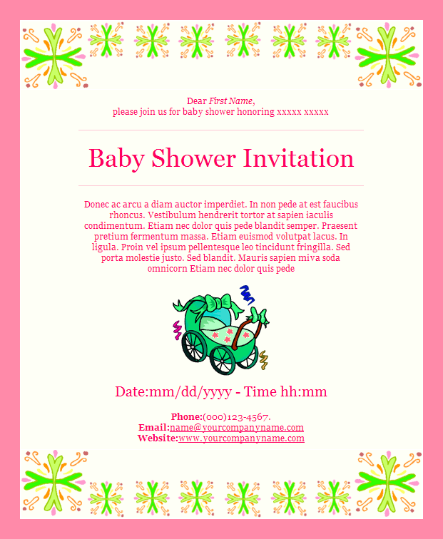 Eventos e invitaciones - Event - Baby Shower Eventos e invitaciones - Event - Baby Shower