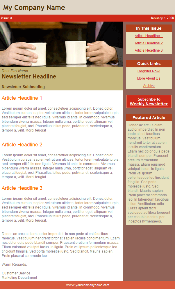 template for business letter