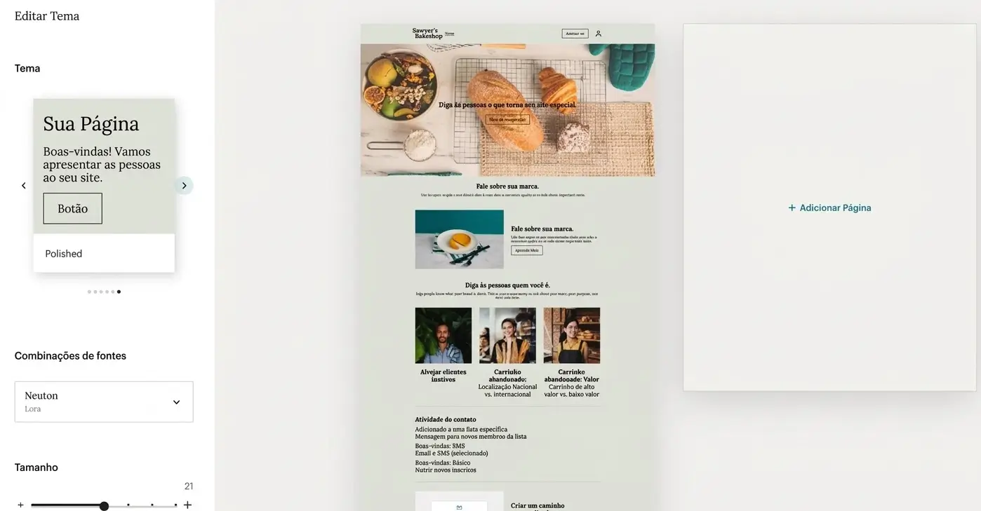 A interface do recurso Smart Design da Benchmark funciona como um chat — ele pergunta que tipo de email você quer criar e você escolhe a resposta.