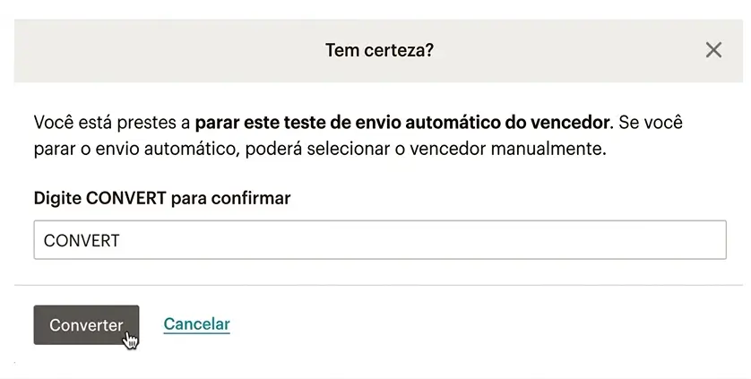 O construtor de emails do Constant Contact possui à esquerda blocos de construção para texto, imagens, botões, divisores, espaçadores, vídeos e mais; à direita, uma pré-visualização do email sendo criado.