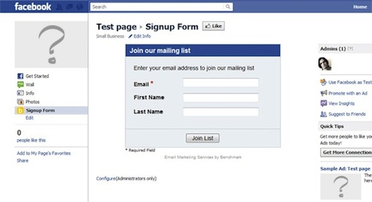 Kundendienst Update: Fügen Sie eine Anmeldebox in Ihre Facebook Seite ein