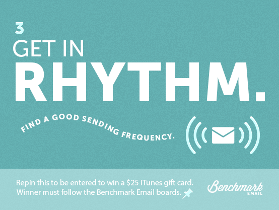 Benchmark Email Pinterest Tipp #3: Spüren Sie den Rhythmus