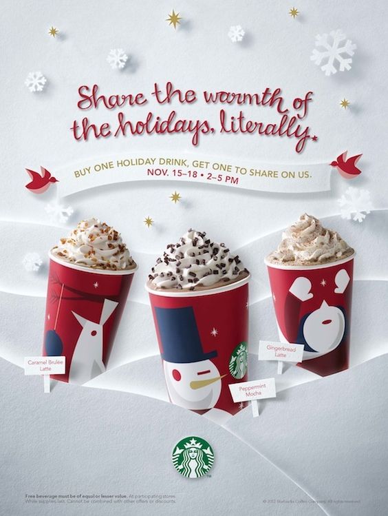 Starbucks holiday email marketing