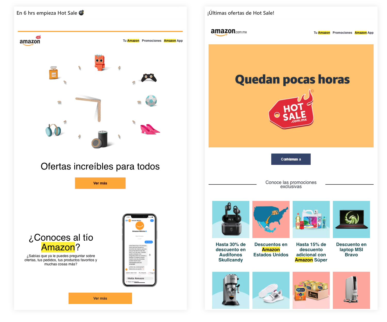 ejemplo psicologia de ventas - escasez de Amazon