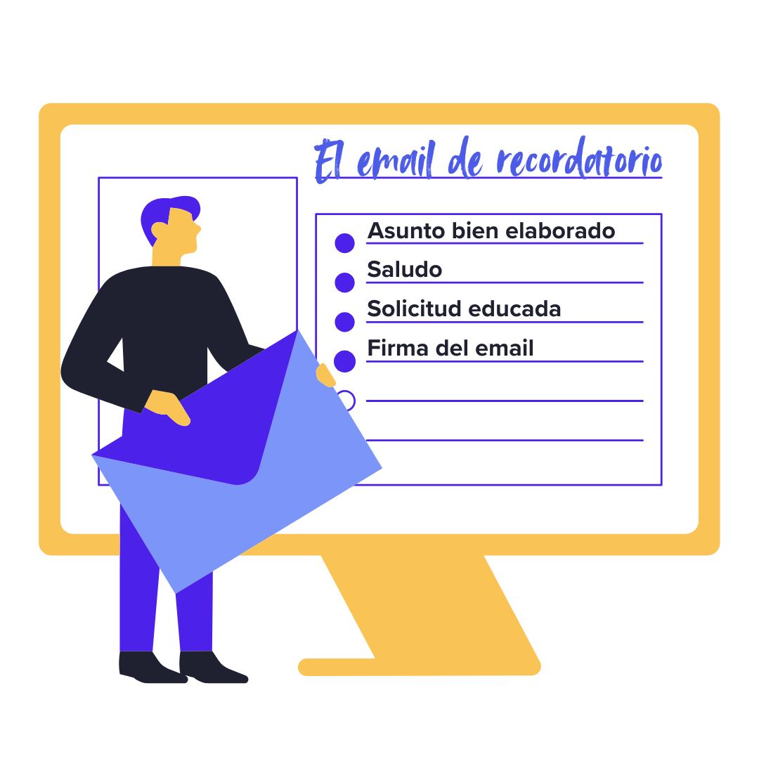 estructura de un correo de recordatorio - partes que debes incluir