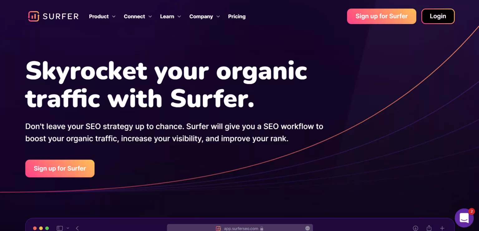 SurferSEO outil de content marketing