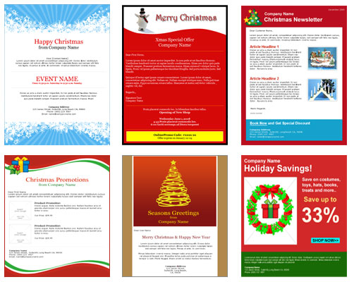 have a very merry christmas with these christmas email templates
