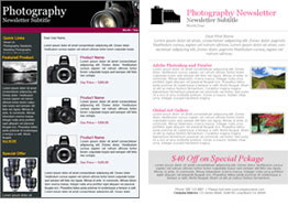 Photography templates