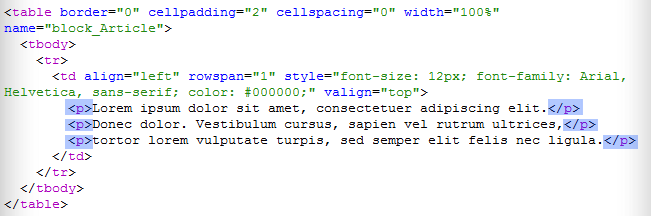how can i set different alignments for each paragraph in the same block paragraph