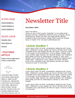 free holiday newsletter template
