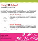 happy holidays email template