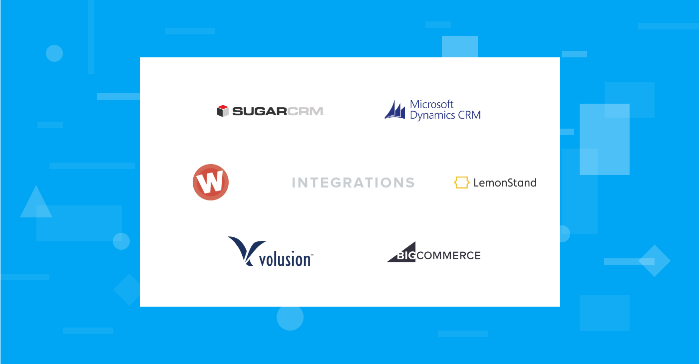 New Integrations for Wufoo, CRM & eCommerce