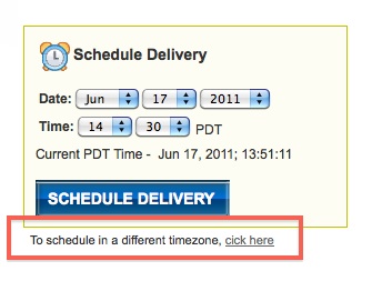 New Benchmark Feature: Change Recipient Time Zone when You Send