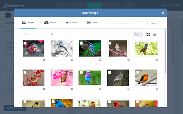 Image, Video and File Gallery Popup Redesign
