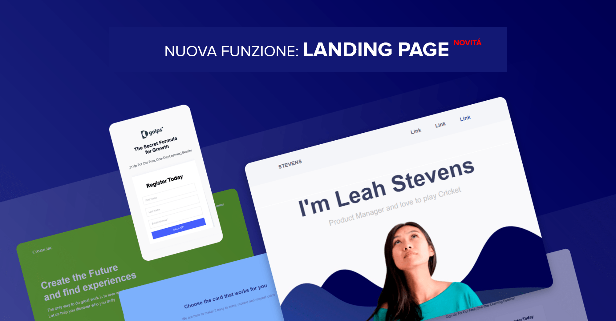 creare una landing page