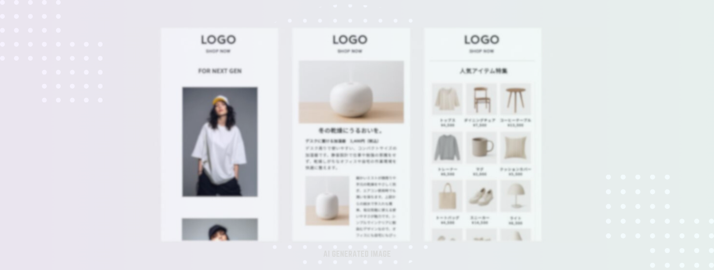 ECサイトで役立つ！商品紹介メールのデザインアイデアと3つの定番パターン