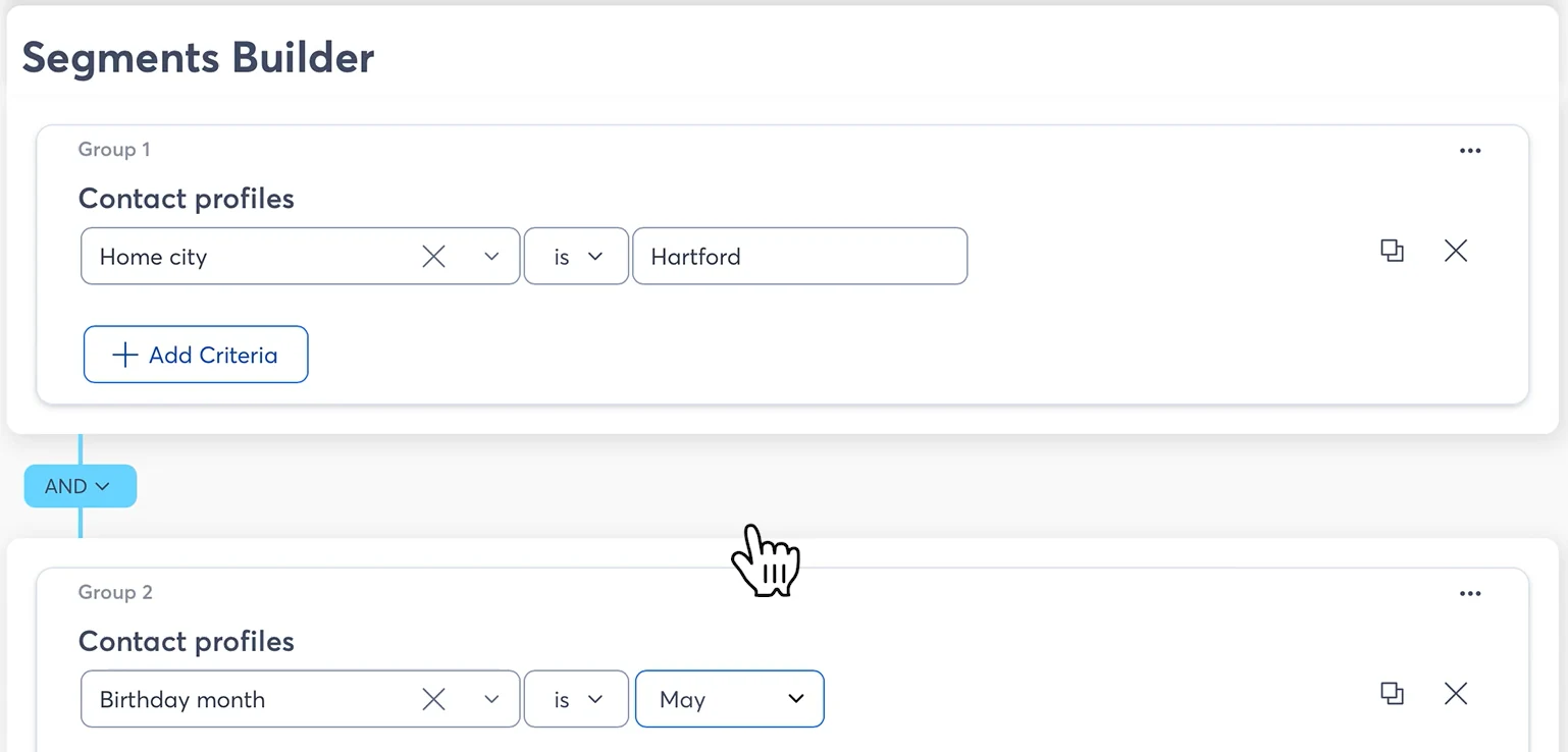 Constant Contact lets you build embeddable popup forms with customizable content: title, description, contact fields, email lists, button, and background.