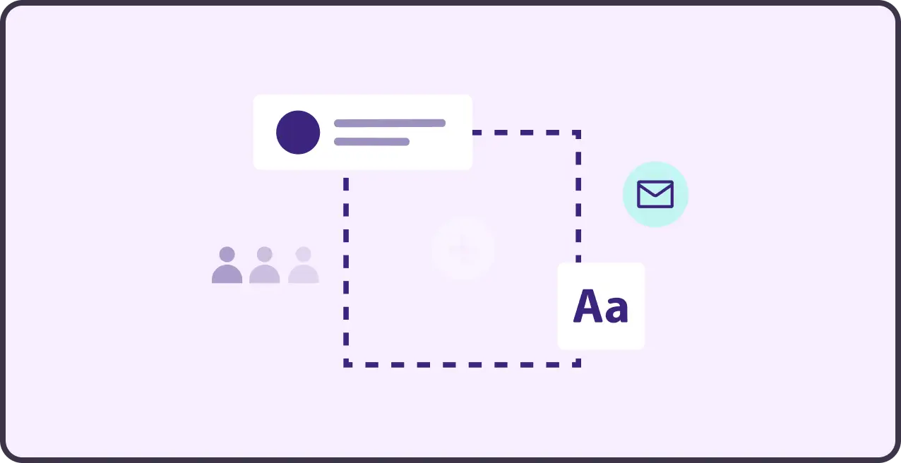 An email being assembled with a drag-and-drop builder