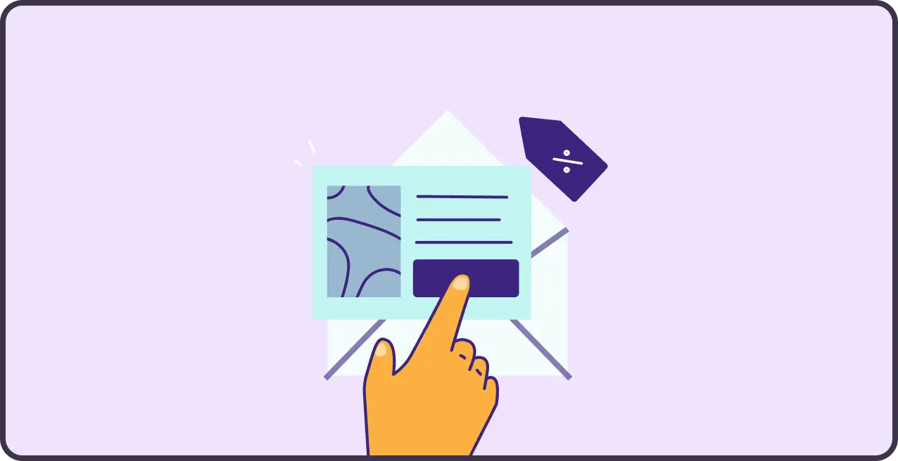 A marketer sending targeted messages to an audience