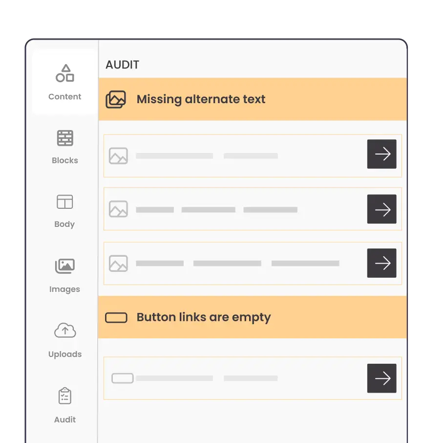 Benchmark email quality-control checklist