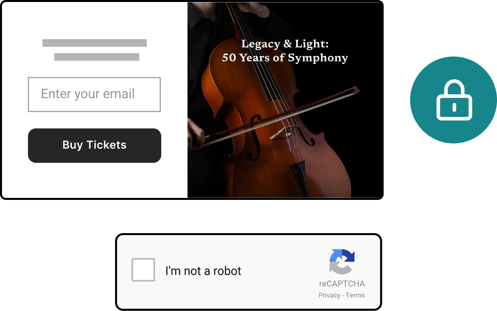 A Benchmark signup form protected by Google reCAPTCHA