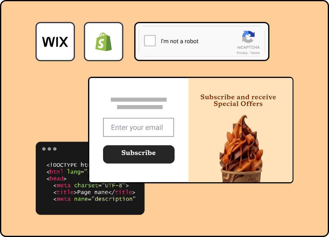 Online Forms interface illustration