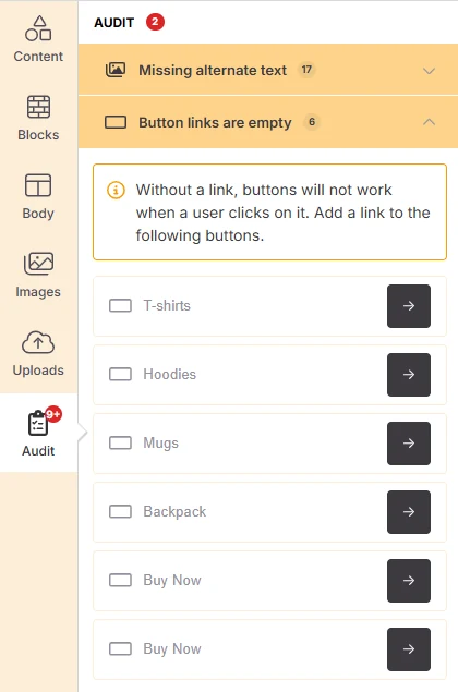 Benchmark Email offers the most intuitive editor with advanced AI tools and granular design controls for
            every screen.: product interface