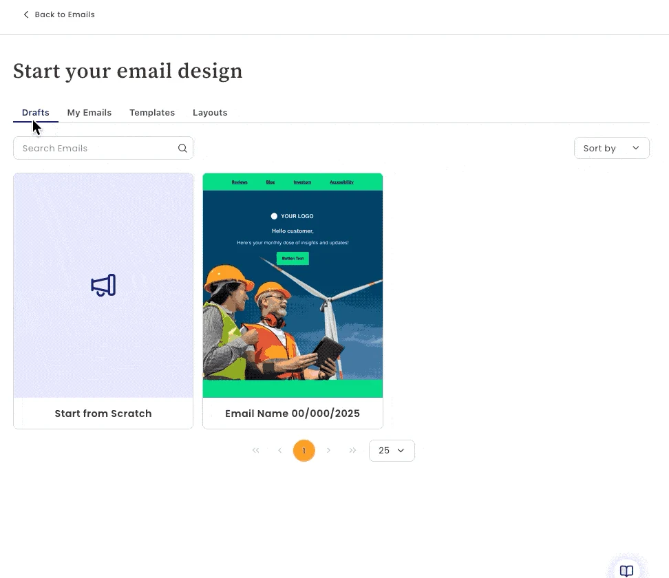 Benchmark Email offers the most intuitive editor with advanced AI tools and granular design controls for
            every screen.: product interface
