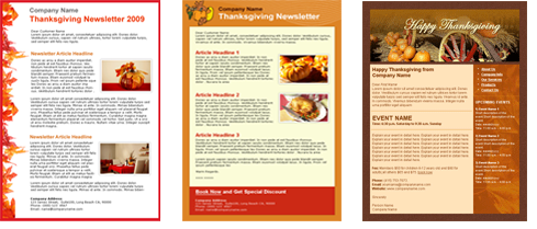 Thanksgiving Email Templates Benchmark Email