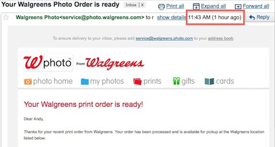 Walgreens’ Autoresponder Campaign Has My Order Backwards