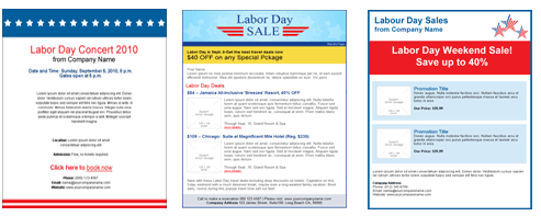 Email Templates - July 4th Templates