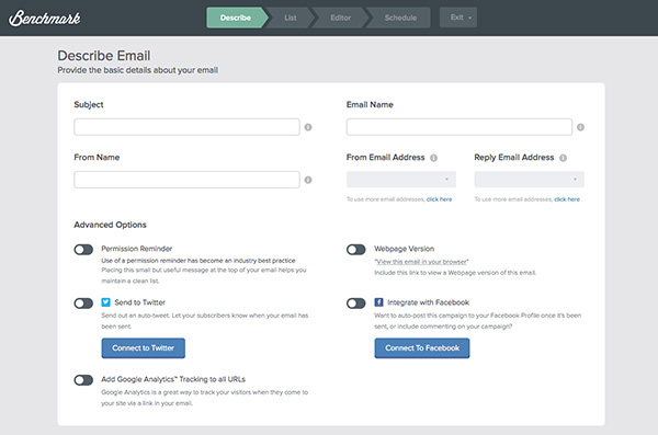 Describe Email Page Redesigned