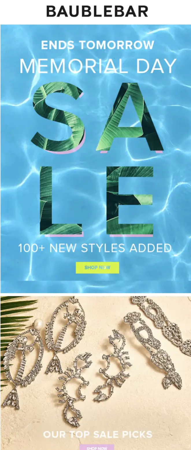 Memorial day jewelry sale online
