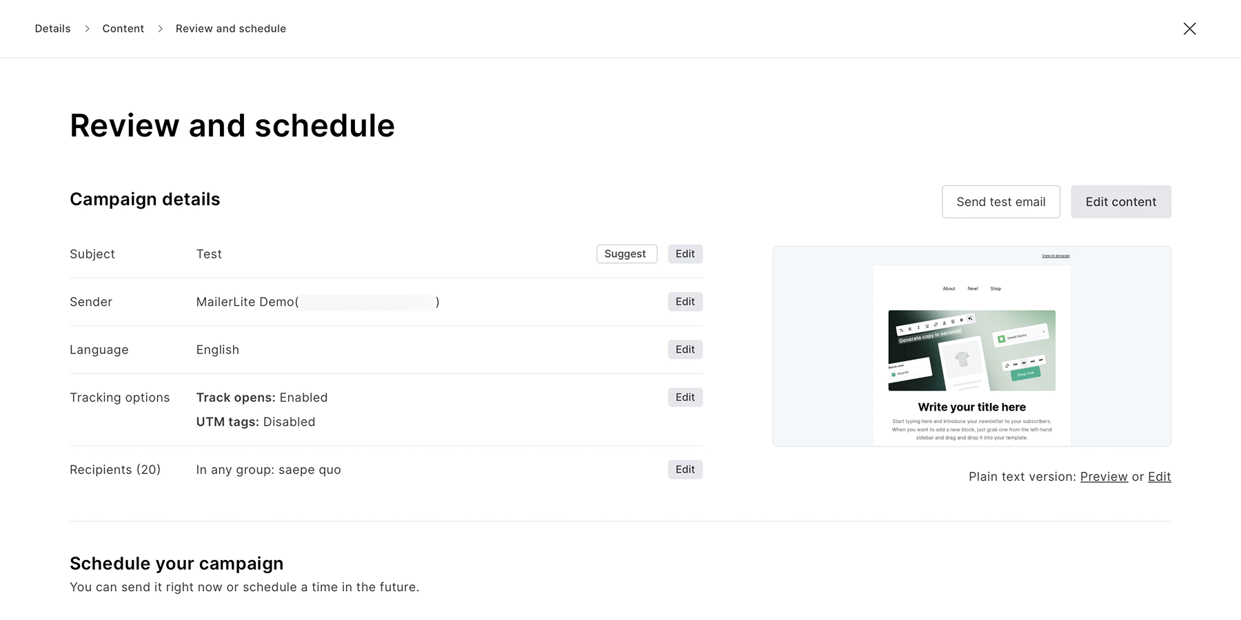 MailerLite – Budget-Friendly and Clean